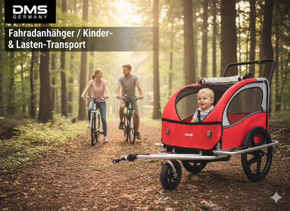 Fahrradanhänger – 2in1 – Kinderanhänger – Fahrrad – Jogger – DMS FH-02R