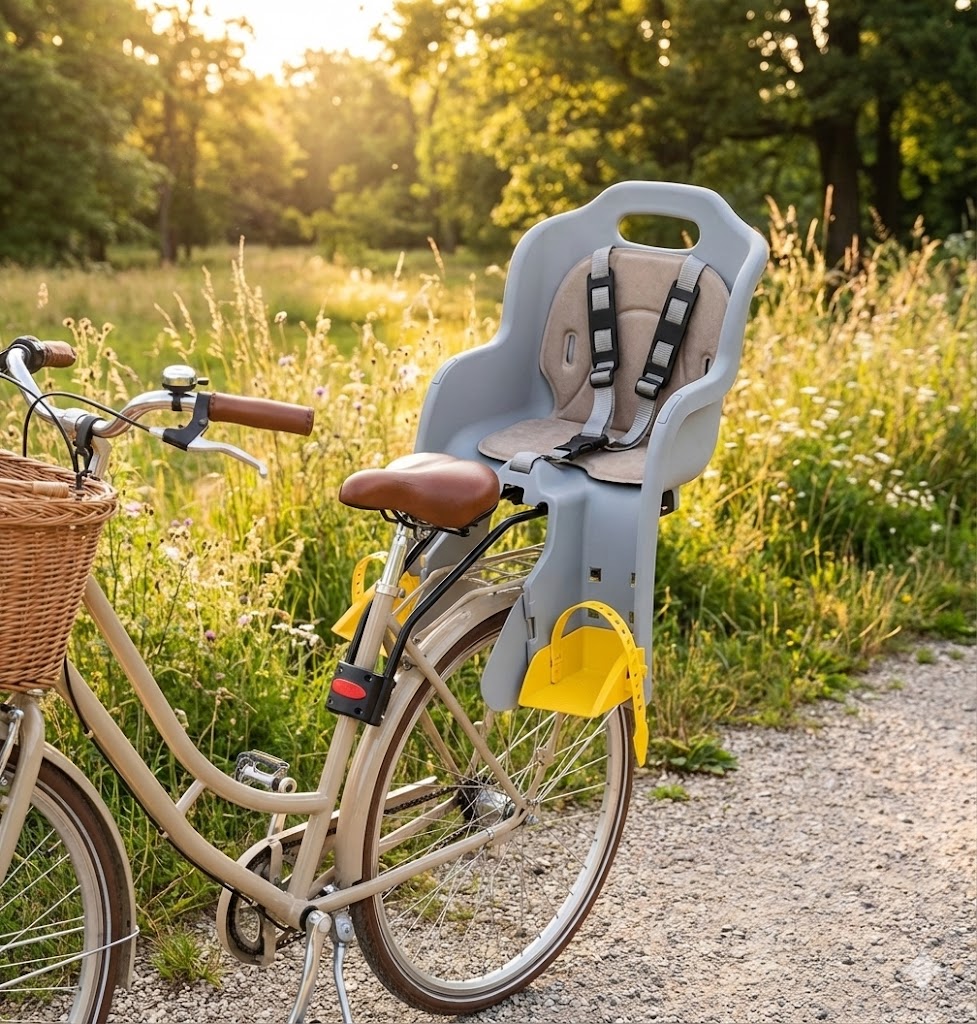 Trillo Mini Bikey Kinderfahrradsitz Fahrrad Kindersitz für 2–6 Jahre
