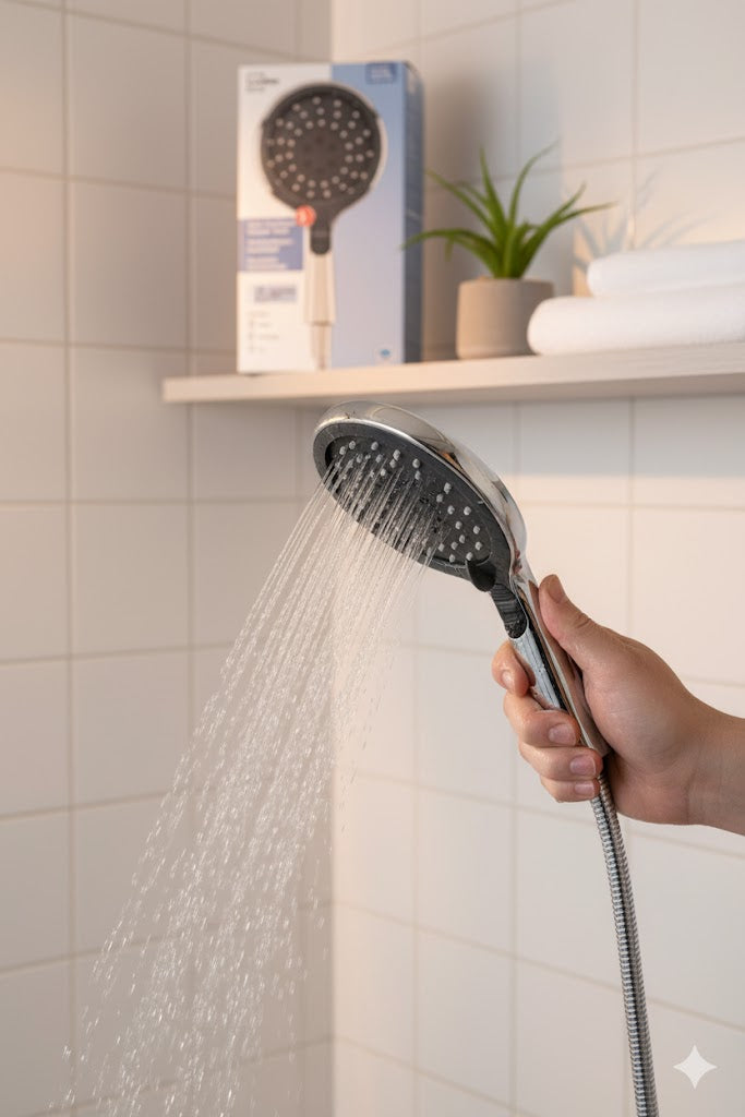 Livarno Multifunktionsduschkopf, Massage, 15 cm