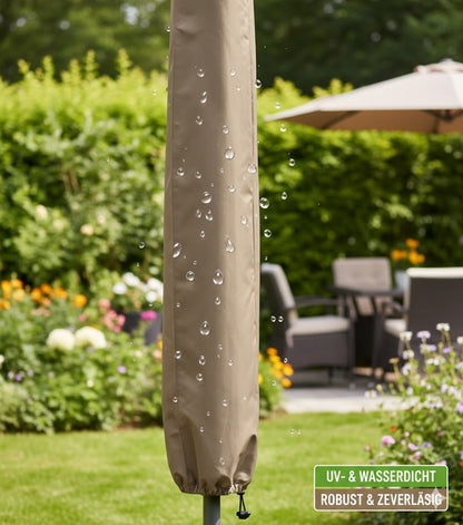 Lumaland Garten Sonnenschirmabdeckung L:160cm B:50/65cm