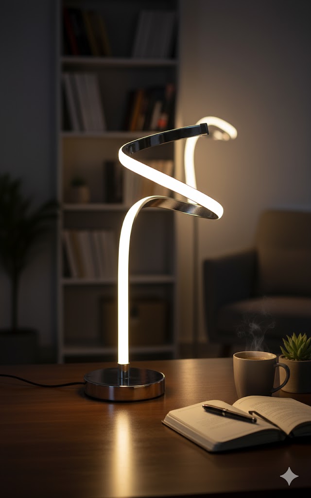 Caszon LED Design Tischleuchte, Stufenlos Dimmbar, Warmweiß