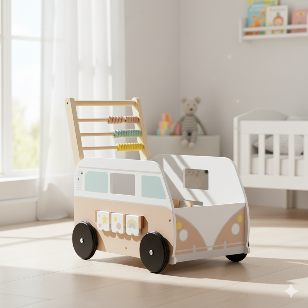 Kindsgard Lauflernwagen Turbus Altrosa, mit Fehler
