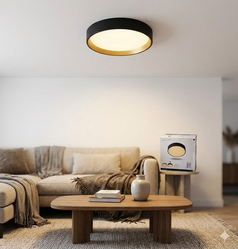 Lucide Deckenlampe Schwarz 20 cm – Modernes LED-Deckenlicht fürs Zuhause