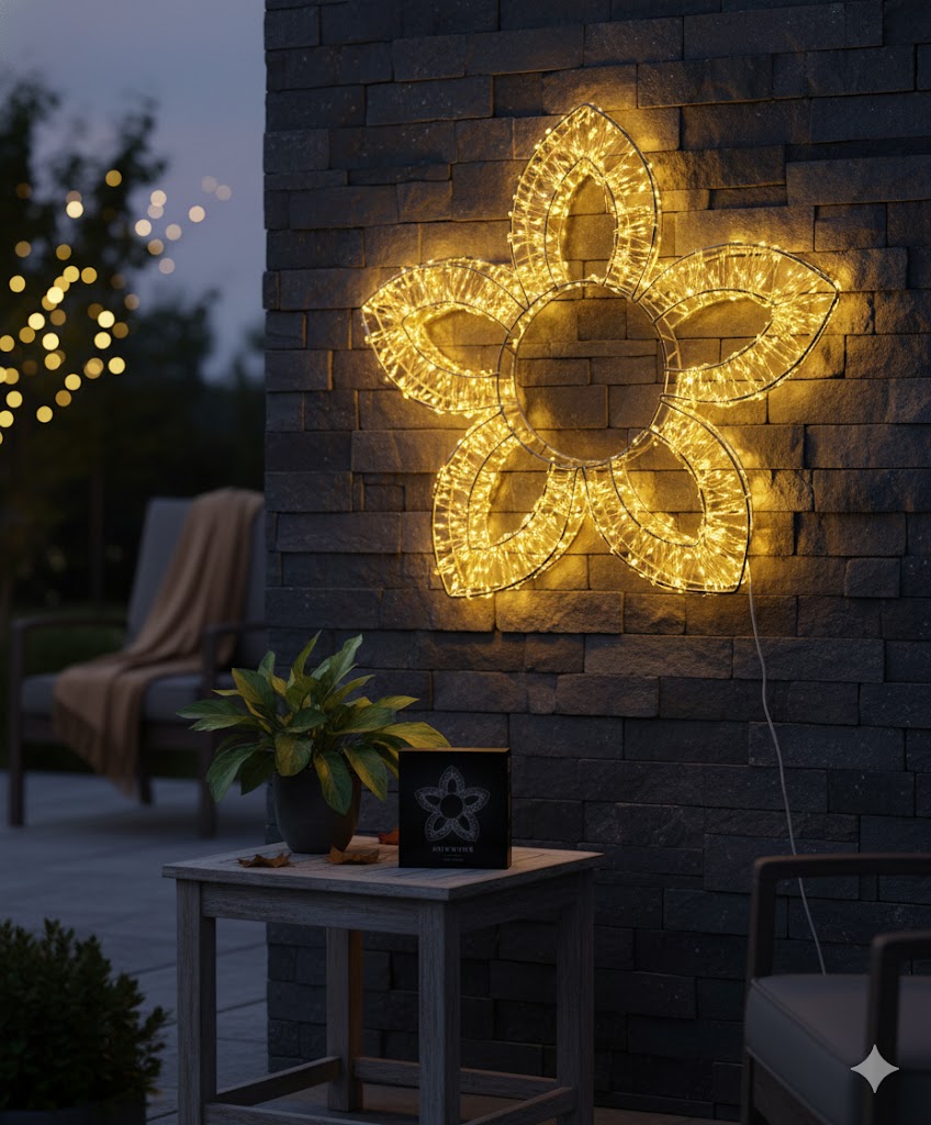 LED-Deko Blume "Shine" 960 LEDs, 38 cm