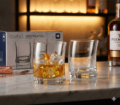 Leonardo SWING 2er Set Gläser 35,5cl 9cm Hoch Transparent Klar Trinkgläser