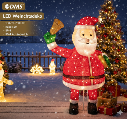 DMS LED Weihnachtsmann LWM-180, 180 cm und 200 LEDs