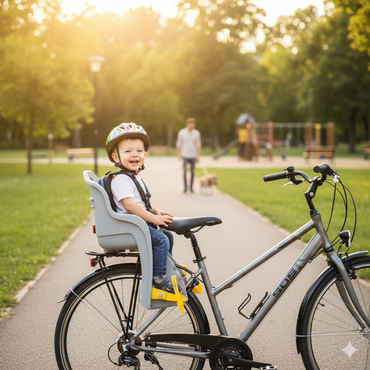 Trillo Mini Bikey Kinderfahrradsitz Fahrrad Kindersitz für 2–6 Jahre