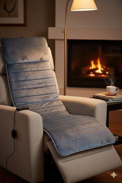 Elektrische Massagematte Massageauflage mit Wärmefunktion Rücken Nacken