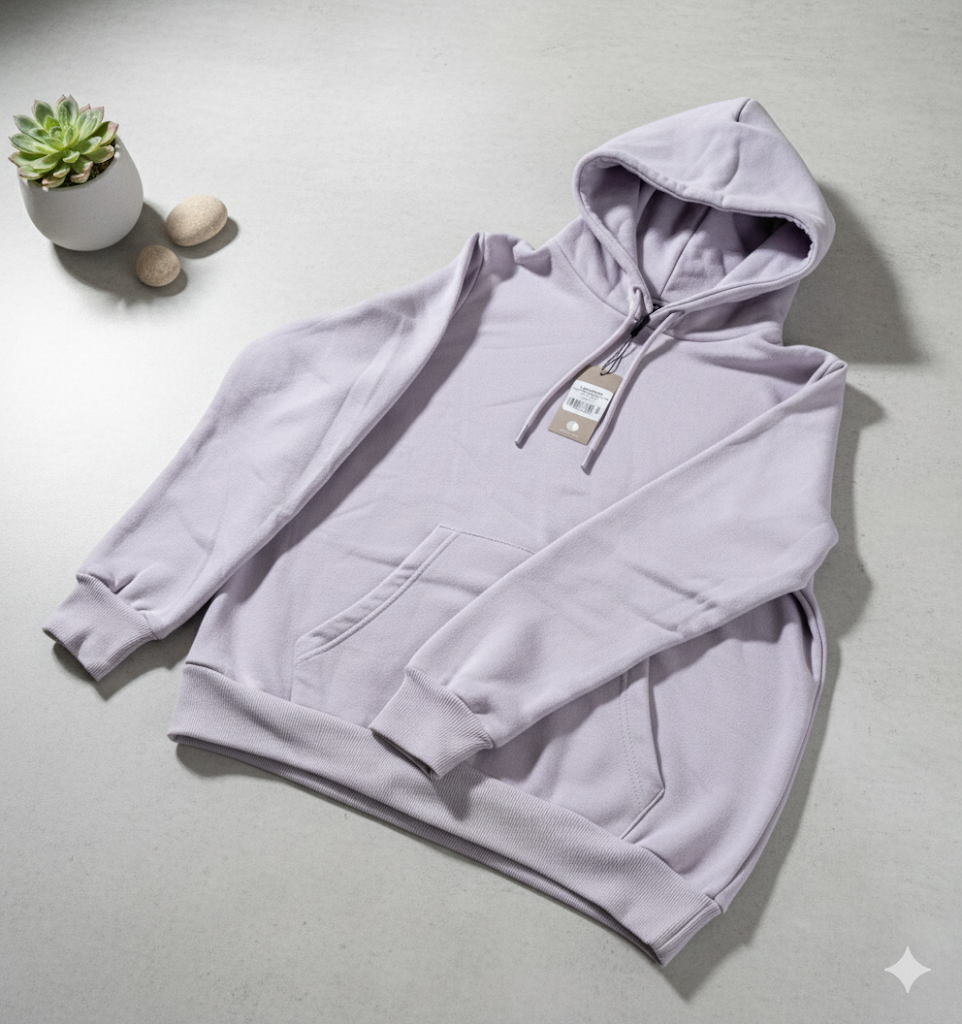 Light & Shake Ladies Hooded Sweat Top Lavender Small, 1B Ware, Hoodie