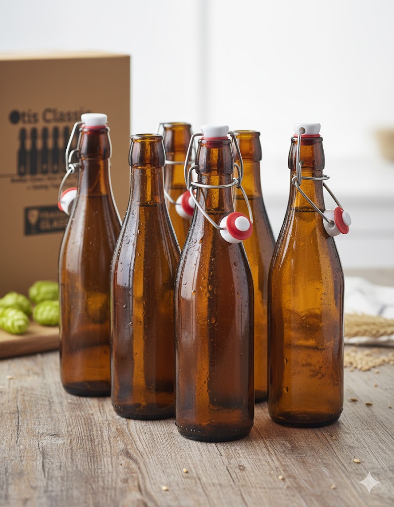 Otis Classic 6er Pack Glasflaschen mit Bügelverschluss