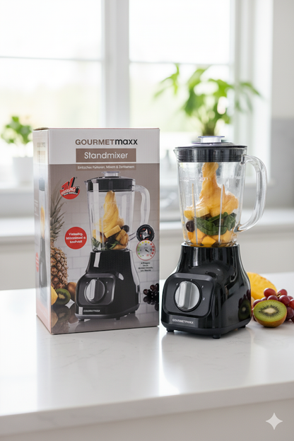 Gourmetmaxx Standmixer, 4 Klingen, 1 Liter