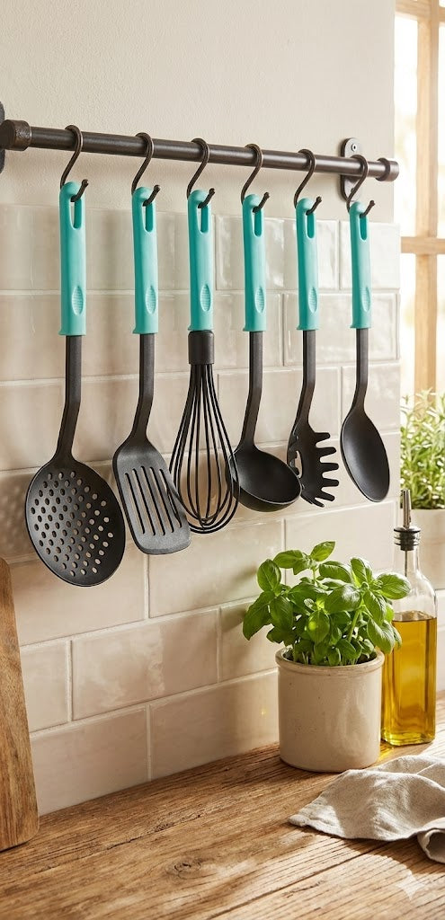 Küchenhelfer Set 7-teilig Küchenbesteck Kochbesteck Utensilien