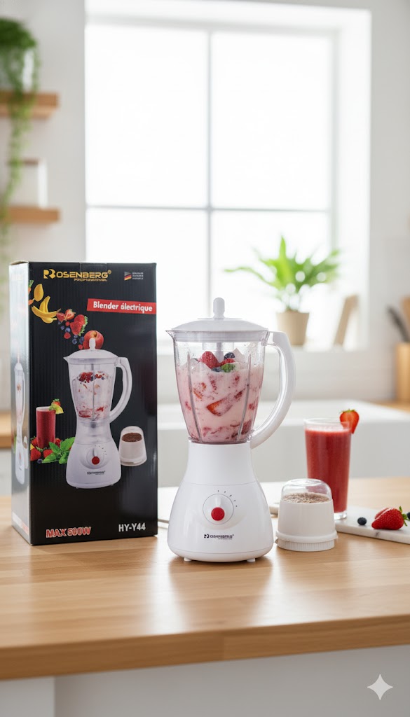 Rosenberg Professionel Mixer HY-Y44 500W Mehrzweck Standmixer Weiß