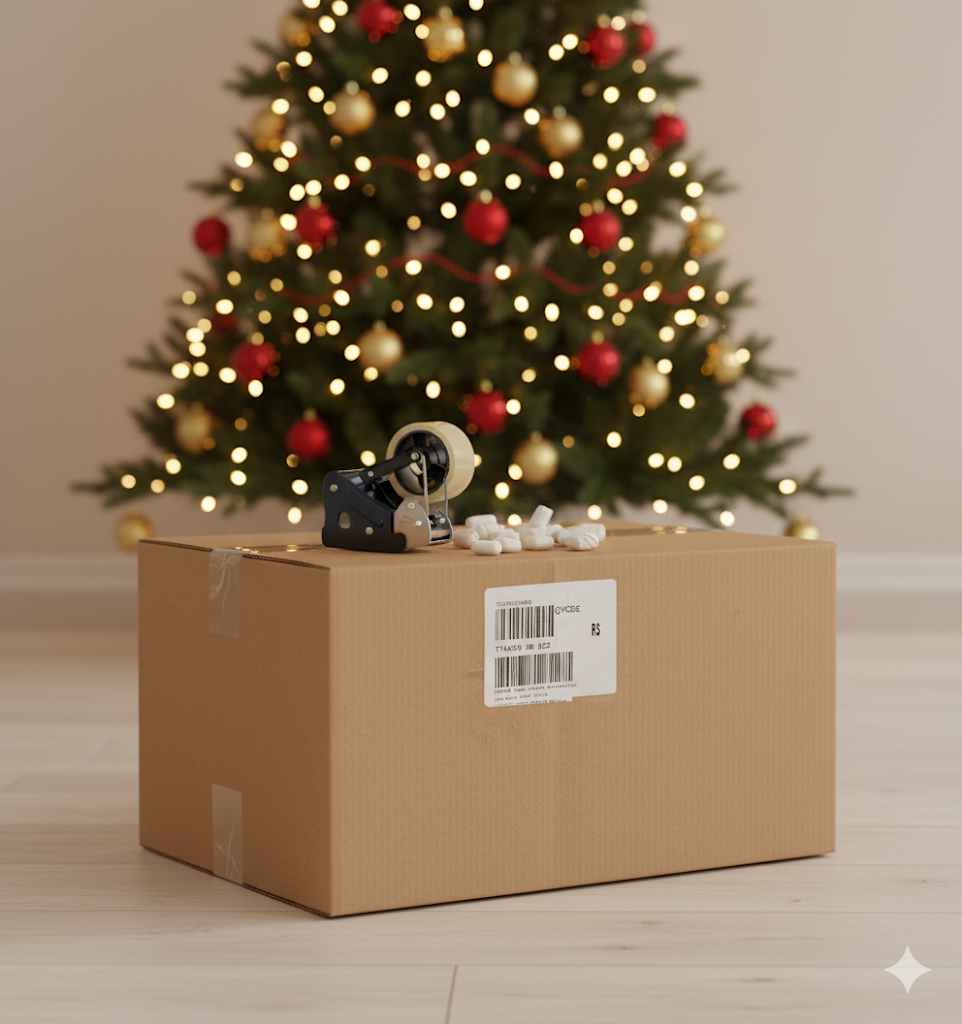 LUMIDA Xmas Deluxe Weihnachtsbaum mit Ständer in Holz-Optik Aufbewahrungstasche & FB