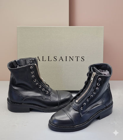 Allsaints, Ariel - Zip Boot - Calf, Schwarz, Damen, Größe 38
